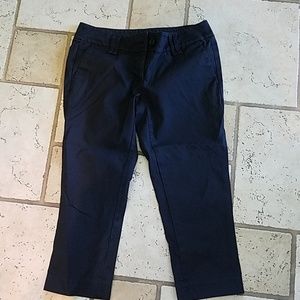 Ann Taylor Loft black capris size 2 petite